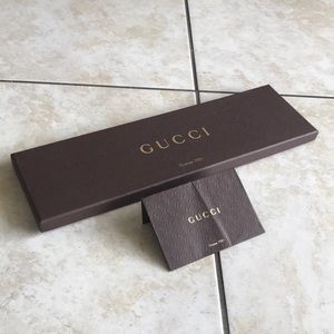 GUCCI NECK TIE STORAGE BOX W RECEIPT HOLDER